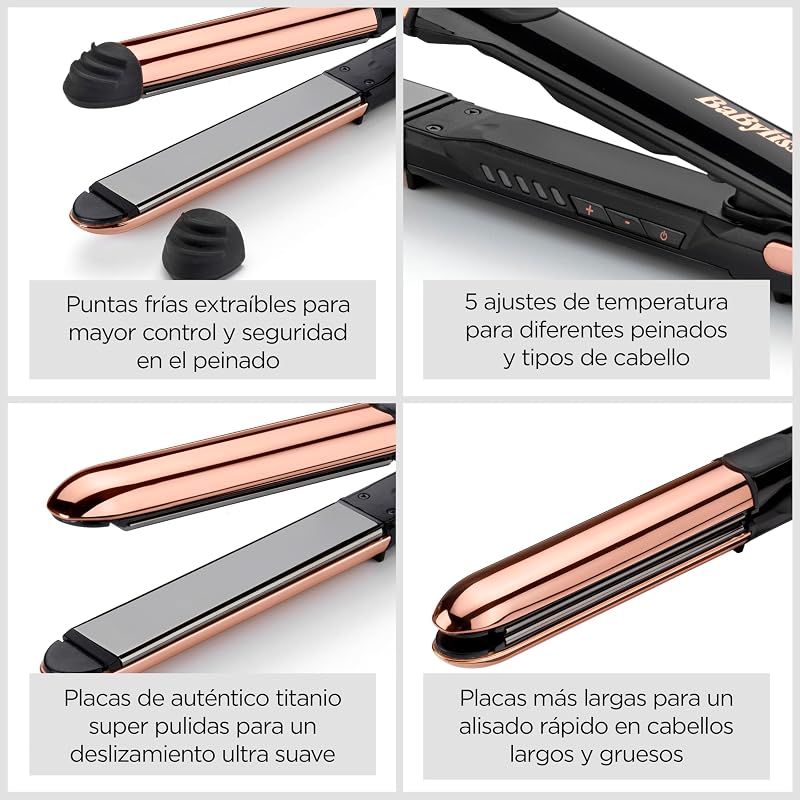 Babyliss alisa y ondula - alisadores de cabelo com revestimento de titânio