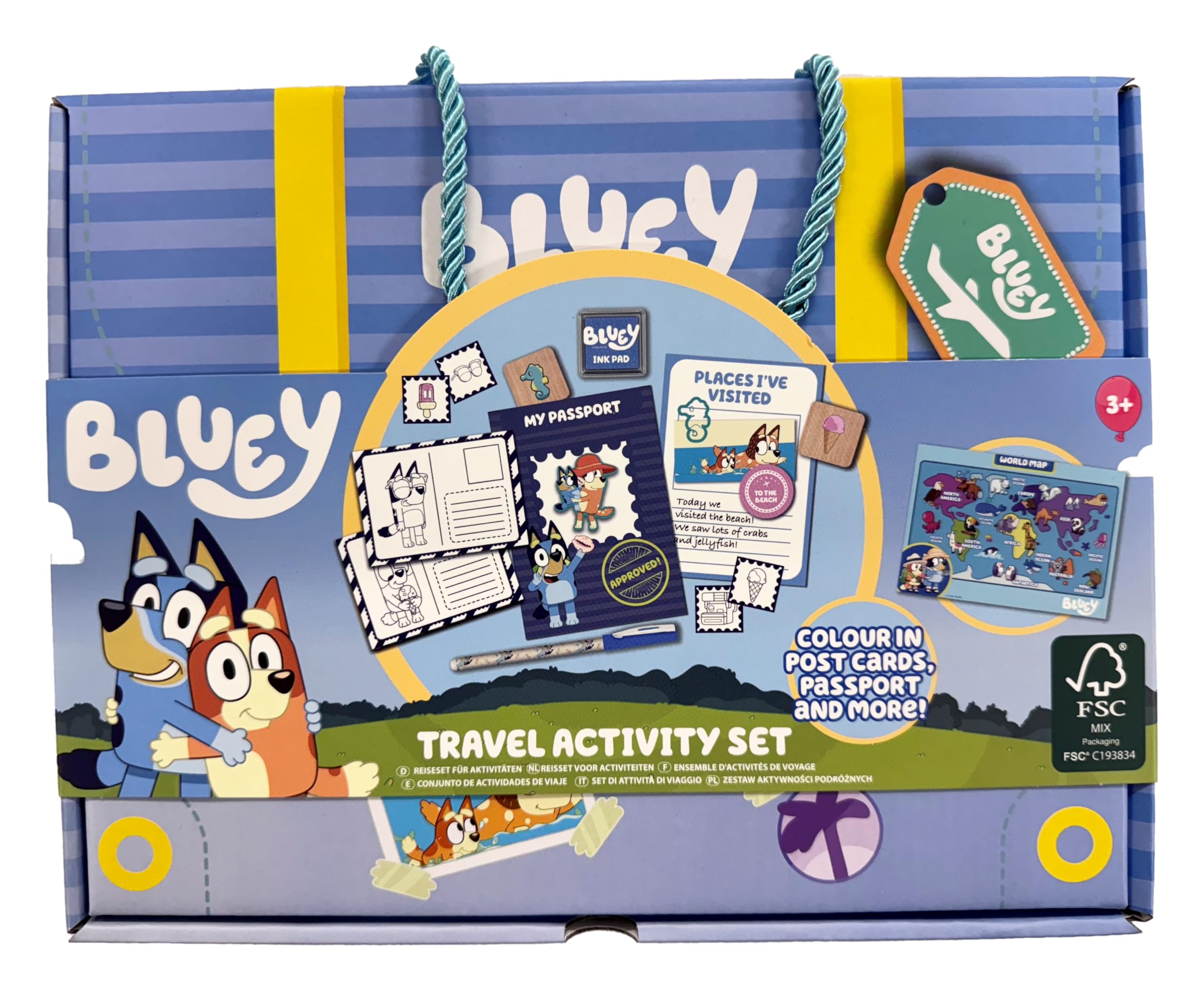 Anila's Bluey Travel Activity Case โ Creative On-the-Go Fun for Kids | Stickers, Colour-In Activities, Stampers & More | Ages 3+