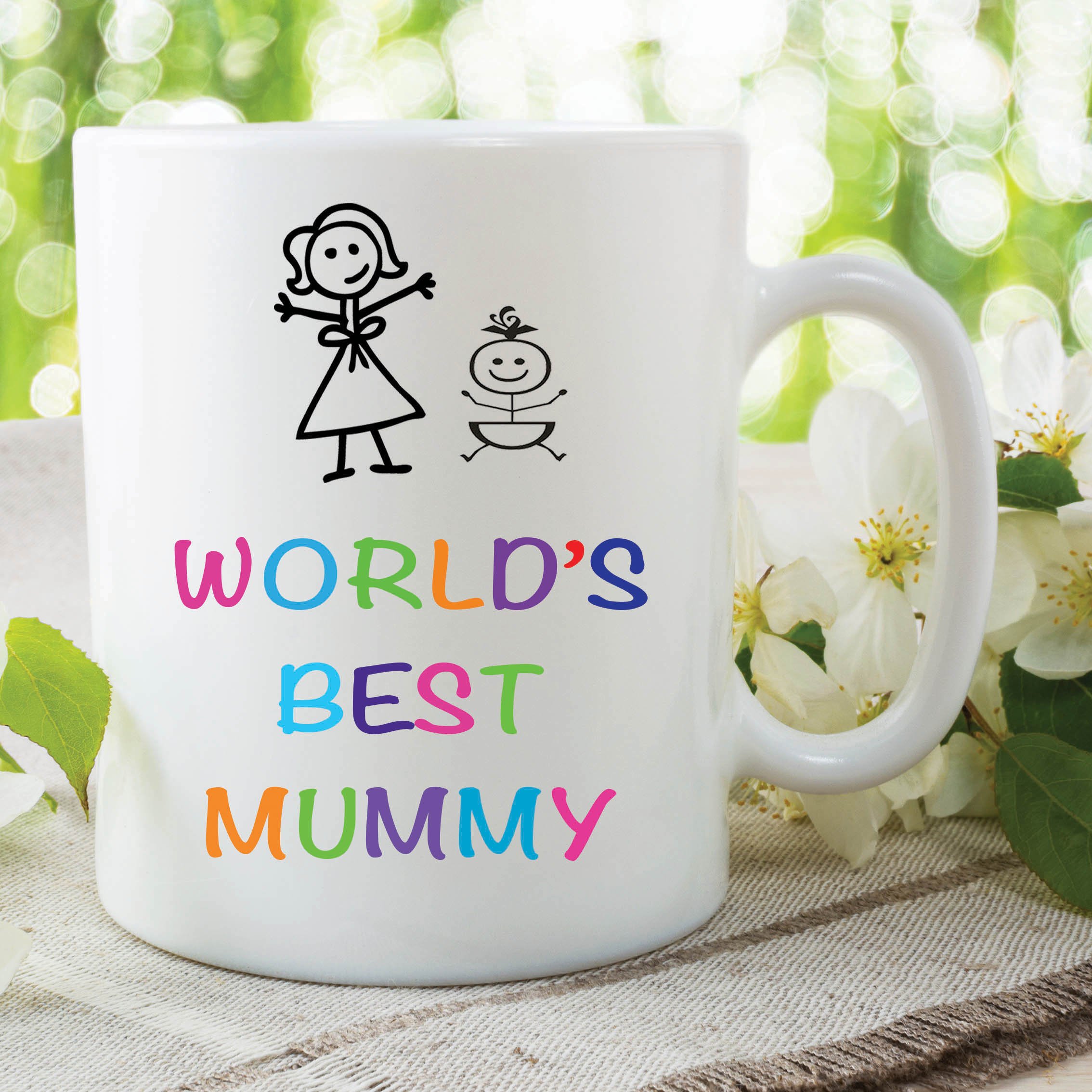 World's Best Mummy Mug Kids Mother's Day Present Office Work Cup Gift WSDMUG431
