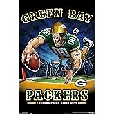 Trends International NFL Green Bay Packers - End Zone 17 Wall Poster, 22.375" x 34", Unframed Version