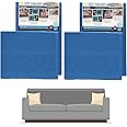 SagsAway 2Pk of Large 1.5in Thick Cushion Inserts for Support of 2 Saggy Seats. Military Grade Foam to Add Thickness and Delay Replacing Sofa, Measure for Size to Fit in Cover