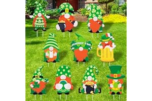 sewrung 10 PCS St Patricks Day Decorations Outdoor Yard Signs with Matel Stakes - St Patricks Day Yard Decorations Outdoor - St Patricks Day Yard Decor Outdoor Lawn Decorations