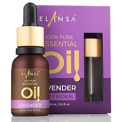 Elansa 100% Pure Lavender Essential Oil, 15ml