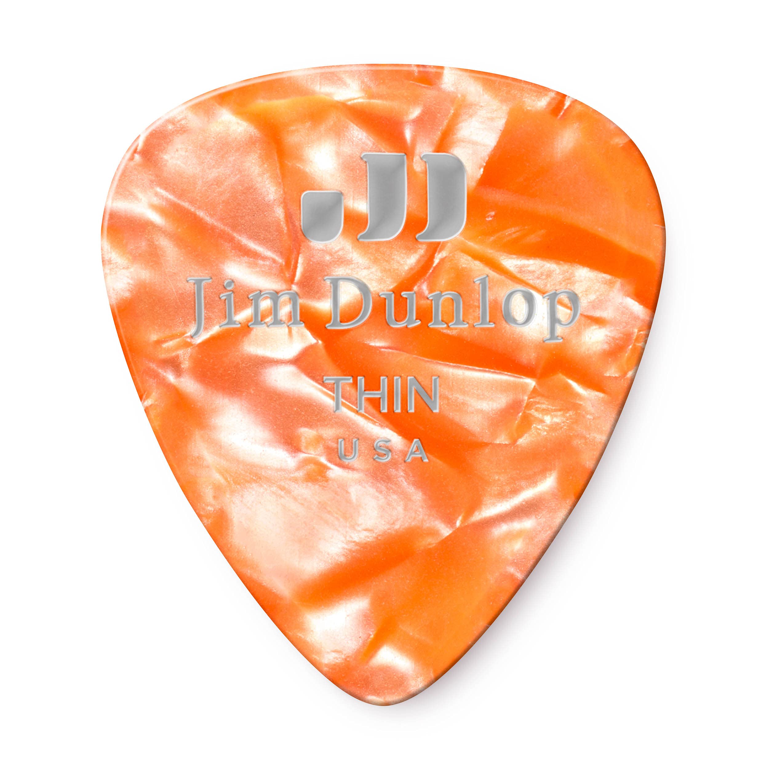 Jim Dunlop 483P08TH Guitar Pick Player Pack - Orange Pearl (Pack of 12)