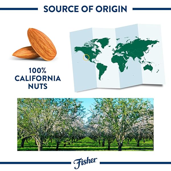 FISHER CHEF’S NATURALS UNSALTED SLICED ALMONDS 24OZ RESEALABLE BAG, RAW NUTS PERFECT FOR COOKING, BAKING & SNACKING, HEALTHY SNACKS FOR ADULTS, VEGAN PROTEIN, KETO SNACK, GLUTEN FREE