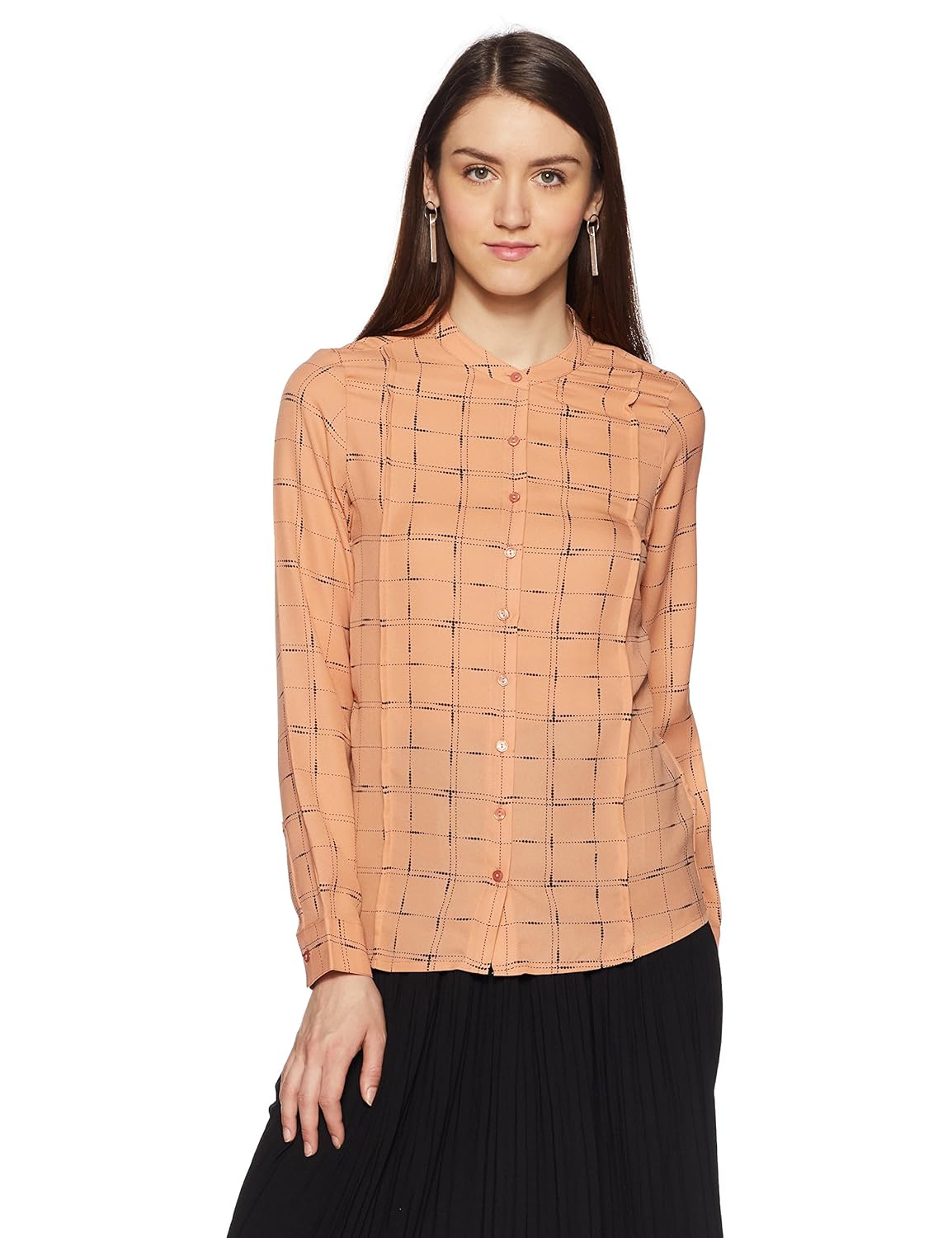van heusen women's plain regular fit shirt