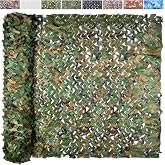 Yeacool Camo Netting Camouflage Netting 20x20 10x20 10x10 Bulk Roll Burlap Camo Tarp Sunshade Net for Hunting Blind Dinosaur Birthday Jungle MilitaryTheme Party Decoration Camping Shooting
