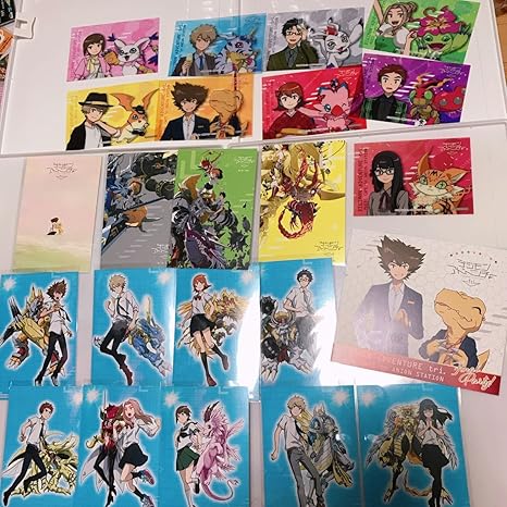 Amazon Co Jp デジモンアドベンチャー Tri アニオン アニon Limited Base 特典 セット 太一 ヤマト タケル ヒカリ 丈 光子郎 ミミ ソラ 芽子 ホビー 通販