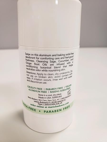 MARIO BADESCU DEODORANT INFUSED WITH SKIN-LOVING BOTANICALS | ALUMINUM AND BAKING SODA-FREE | KEEPS UNDERARMS FRESH ALL DAY | FOR DAILY USE | 2.4 FL. OZ