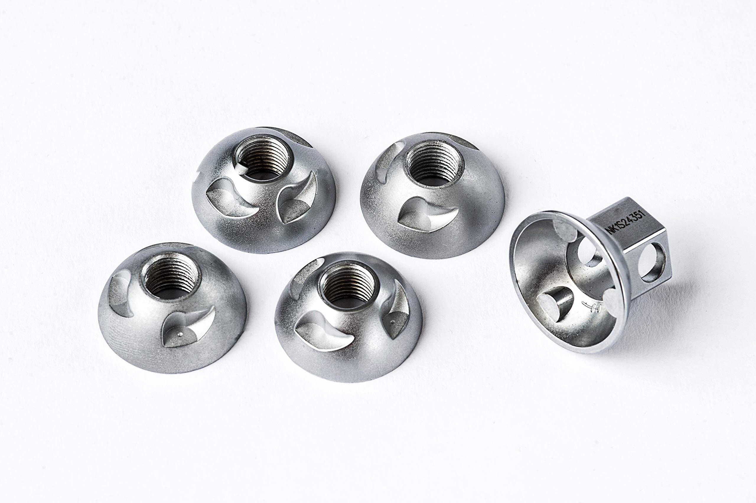 Pinhead Solid Axle Locking Wheel Nuts, Pair - M9 & M10