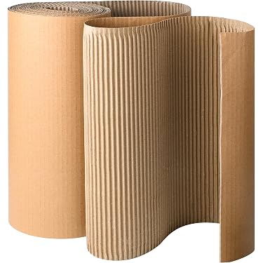 Made In USA 3mm Thick Corrugated Cardboard Sheets 100 Pack - 26x19 White Shipping Inserts, Packaging Dividers & Craft Boards