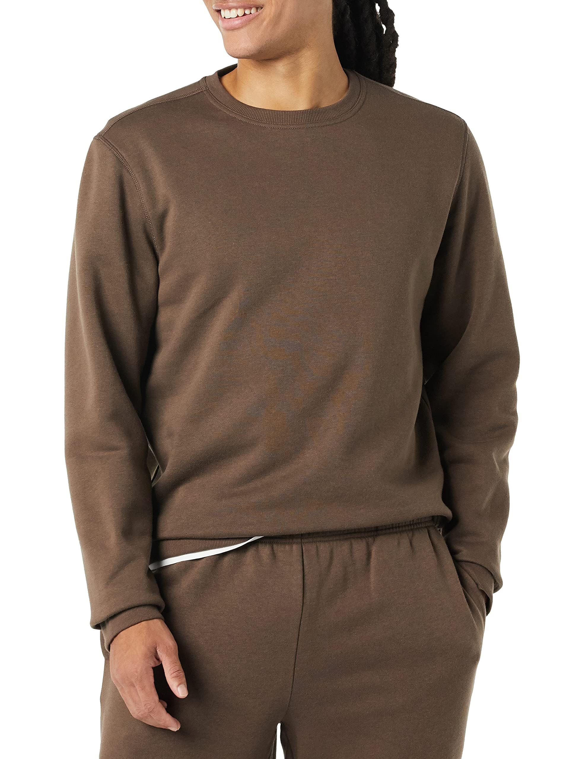 Photo 1 of Amazon Essentials Men's Fleece Crewneck Sweatshirt - Medium Brown, Large (Available in Big & Tall Sizes) - L 