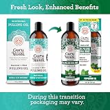 GuruNanda Starter Pulling Oil Mouthwash Coconut Mint 237 ml with Brush view 2