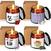 4 Pcs Funny Scented Candles for Women Men Dumpster Fire Desk Accessories Funny 3.5 oz 4 Fragrances Candles Gifts for Coworkers Friends Birthday Christmas Party Favors Employee Appreciation Gifts