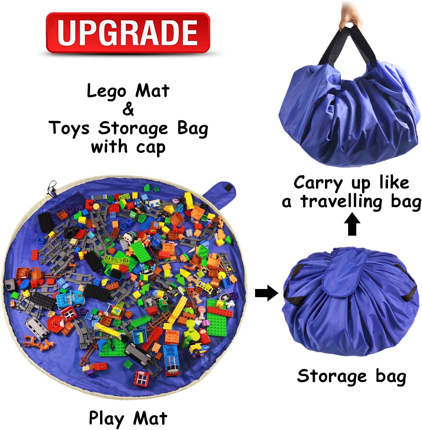 Large Mesh Beach Bag Outdoor Beach Toy Mesh Beach Bag Kids Shell Collecting Bag