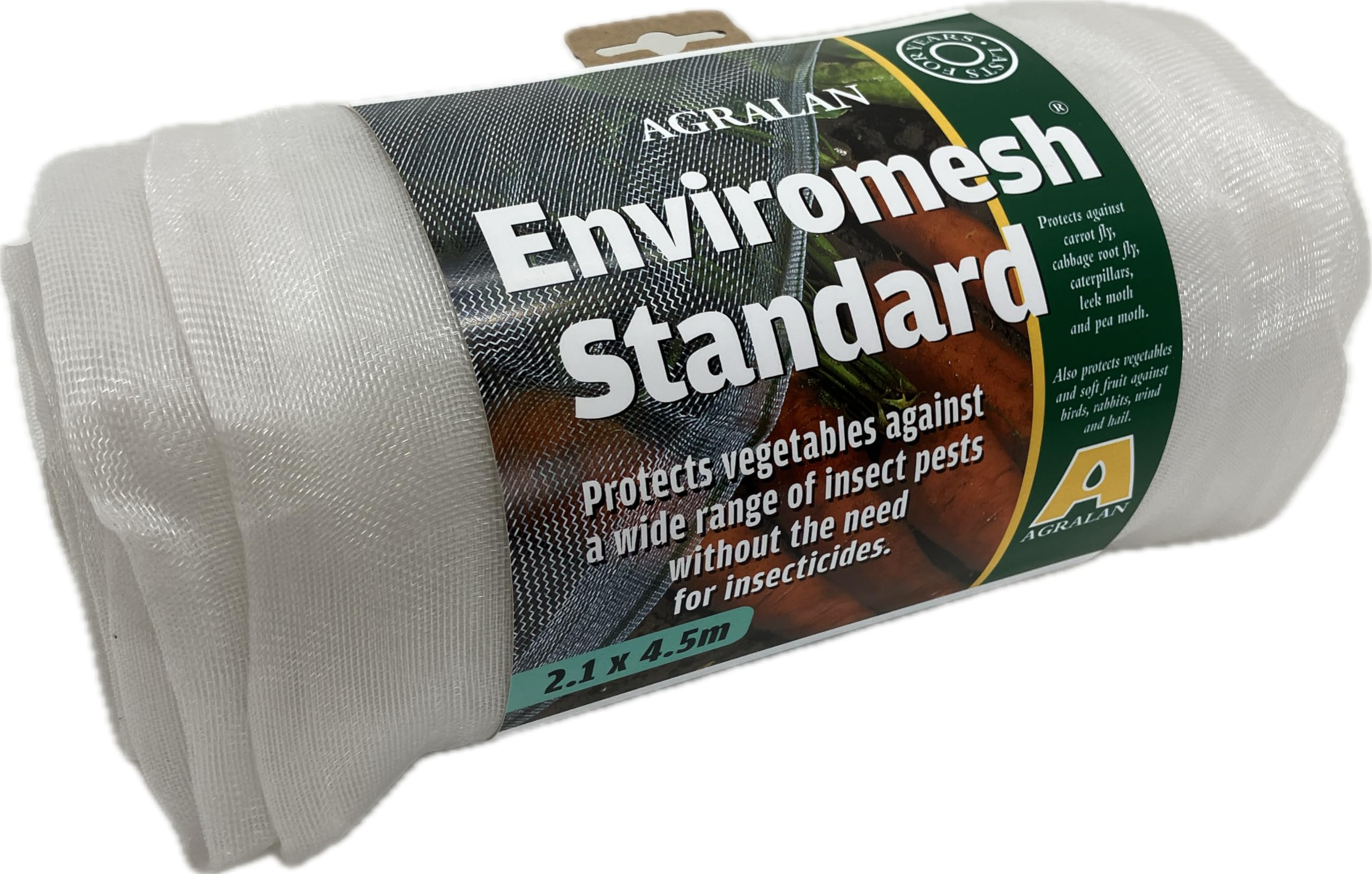 RHS Agralan Enviromesh Fine Garden Insect Netting Mesh For Crop & Vegetable Pest Protection (Standard - 2.1m x 4.5m)