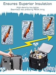 Insulated Soft Cooler Bag 12"x12"x12" Large