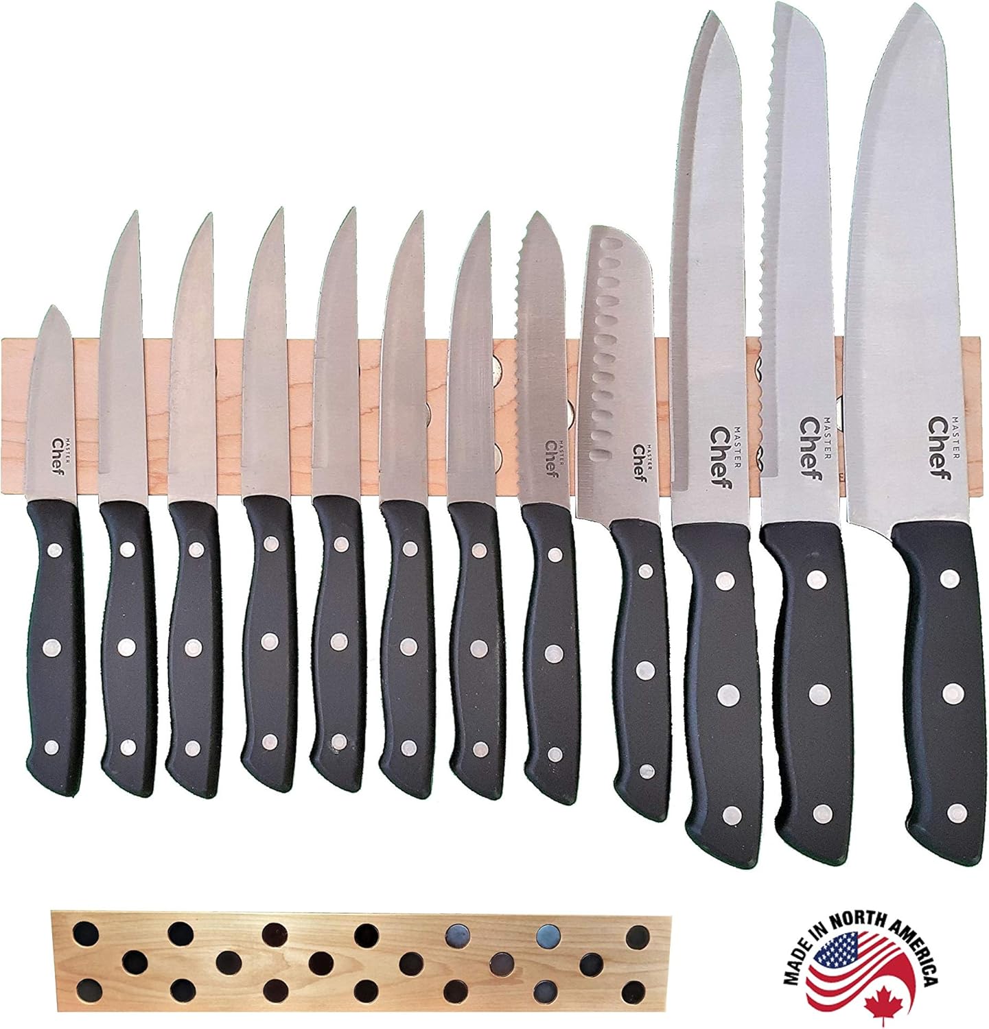 KNIFEMATE PLUS KNIFE HOLDER, NO DRILLING IN CERAMIC TILE AND