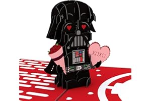 Lovepop Valentines Day Card for Her, Him - 3D Star Wars Greeting Pop-Up Cards - Darth Vader I am Your Valentine - 5" x 7" - Blank Notecard & Envelope Included