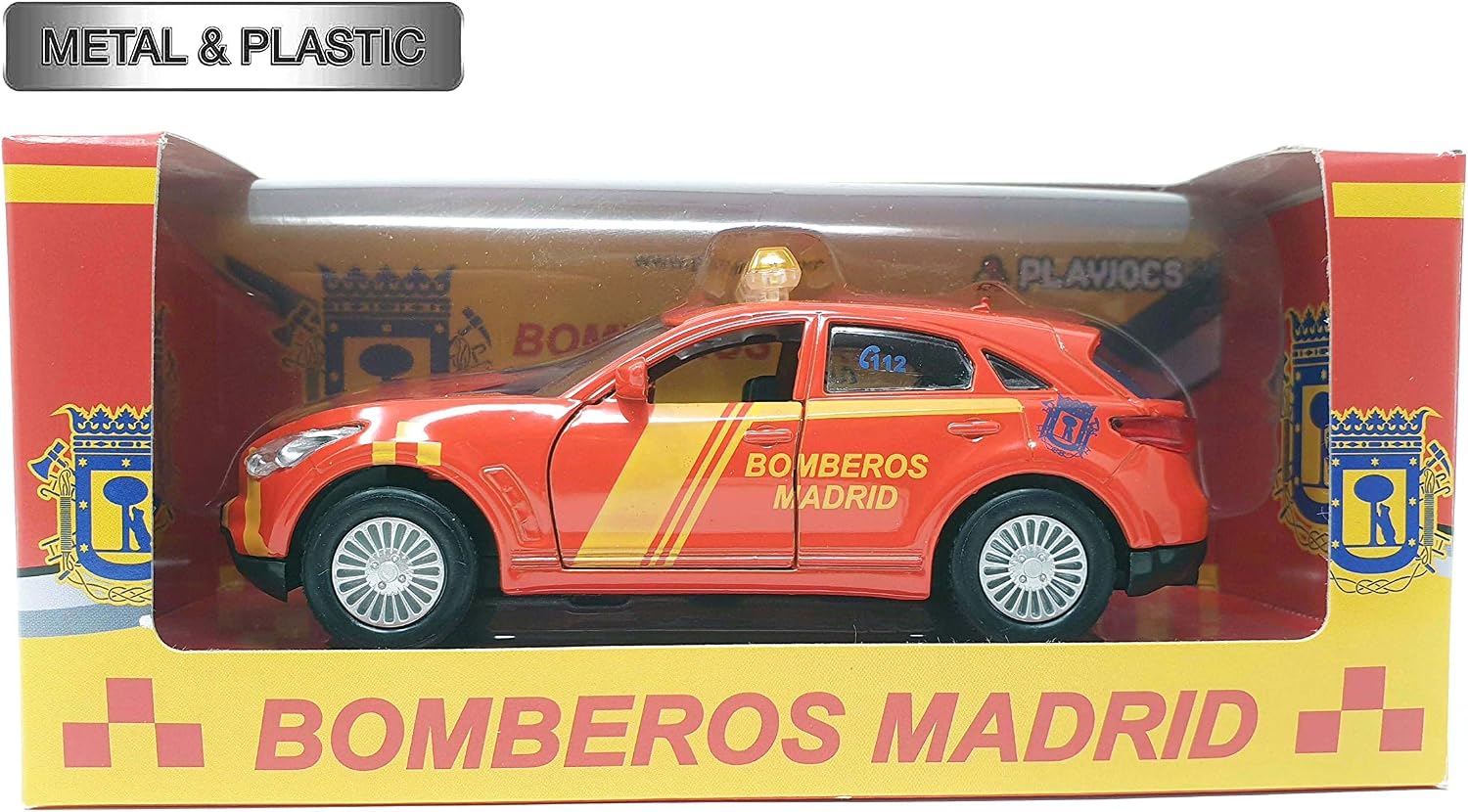 PLAYJOCS GT-1007 FIRE DEPARTMENT MADRID (SPAIN), 13x5x6 cm - Image 4