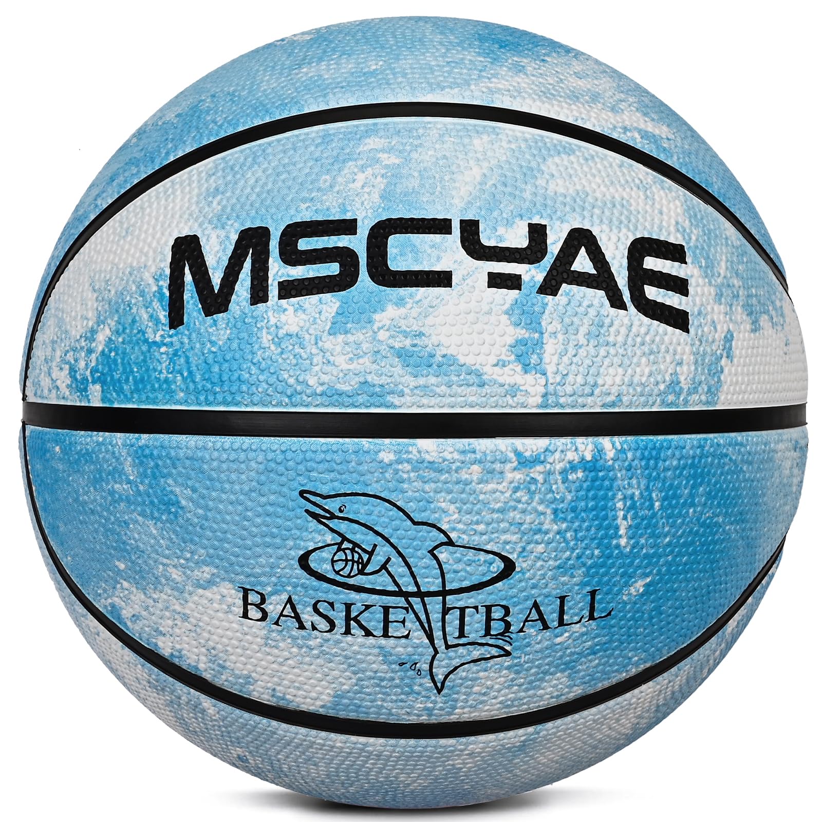 Indoor Outdoor Mini Basketball Size 3 & 5, Blue & White