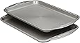 Circulon Total Bakeware Set Nonstick Cookie Baking Sheets, 2 Piece, Gray