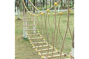HAZEK Kindergarten Outdoor Bridge Children's Sports Fitness Training Equipment Solid Wood Bridge Balance Bridge Climbing Bridge Toys (3m)