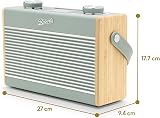 Roberts Rambler Max FM DAB DAB+ Internet Radio with Bluetooth Duck Egg view 3