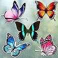 10 Pieces Butterfly Screen Protector Magnets Double Sided Screen Stickers Magnetic Flexible Screen Door Protector Decorative Multicolor Refrigerator Magnets for Screen Sliding Doors(Stylish Style)