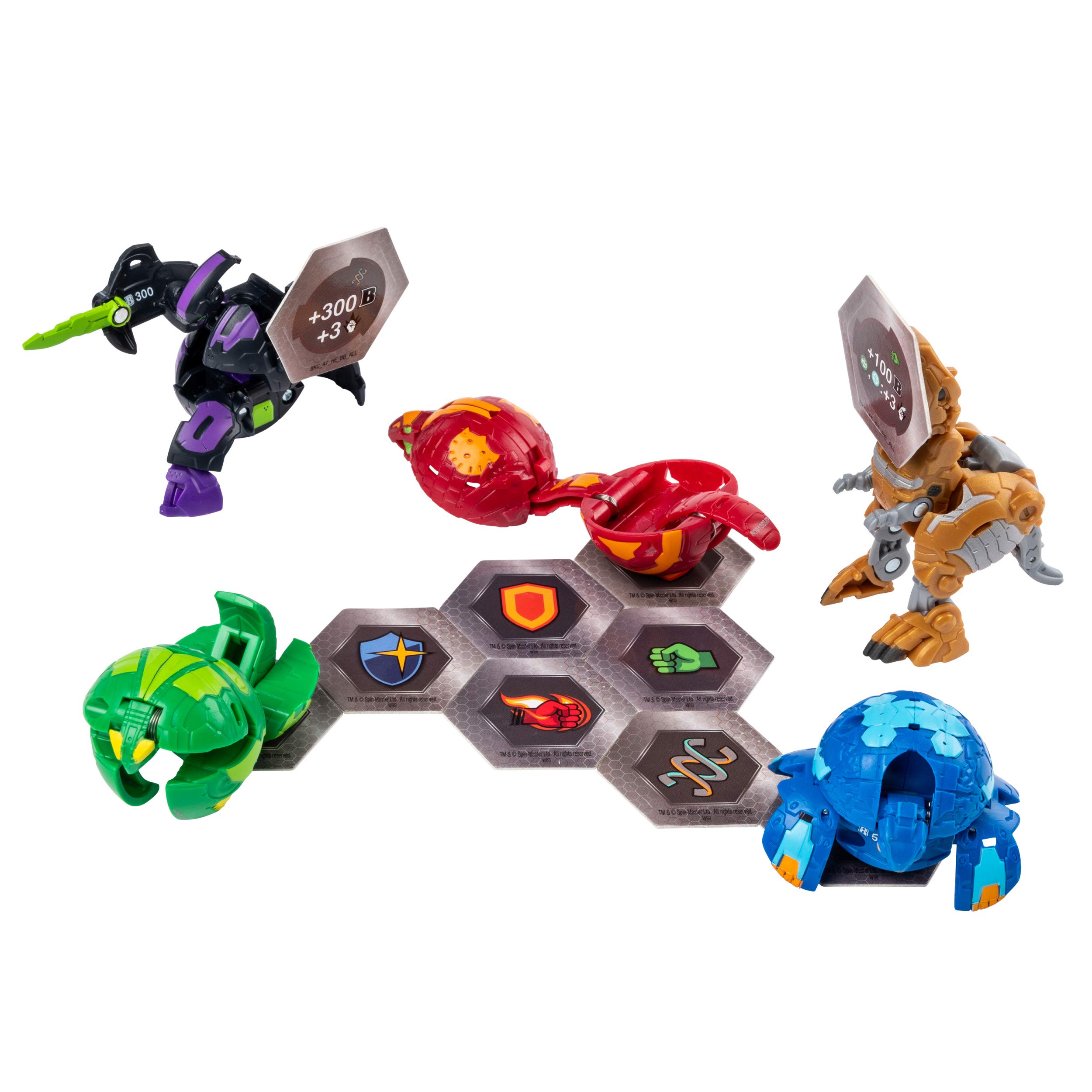 Bakugan Battle Pack 5Pack, Darkus Cyndeous & Aurelus Trox, Collectible
