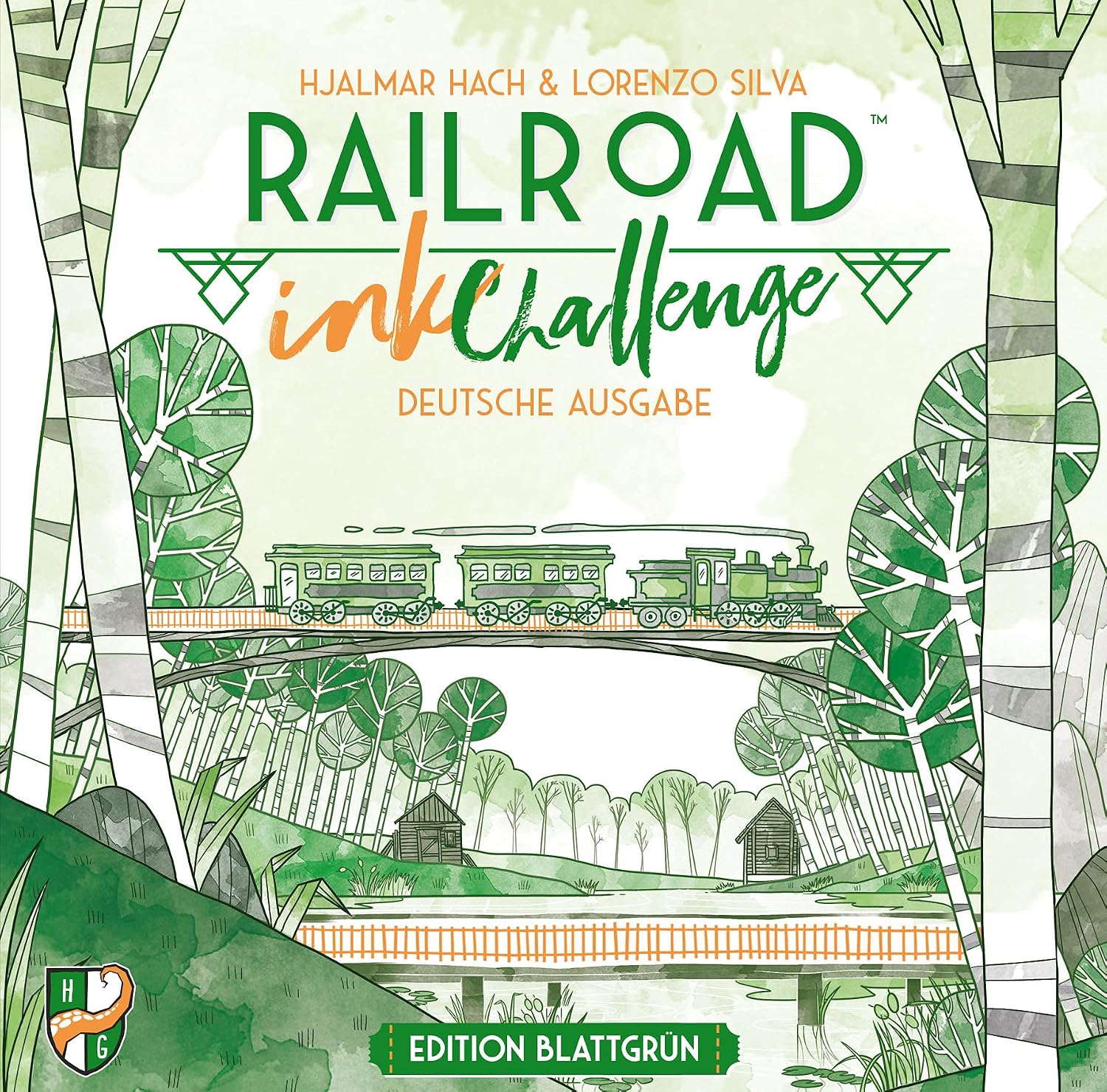 Horrible Guild Railroad Ink: Edition Edition Sun Yellow, Dice Game (DE), for 1-4 Players, from 8 Years, Blue,green,red - Image 3