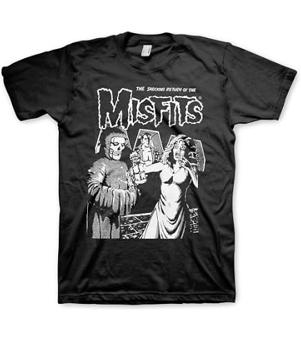 Amazon.com: Misfits Shirt Novelty Rock Band Concert Short Sleeve