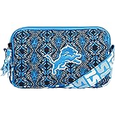 FOCO NFL Logo Quilted Printed Crossbody Purse Bag, Team Color