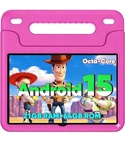 Amazon.com : WXUNJA Android 15 Kids Tablet, 2025 Upgraded 10.1