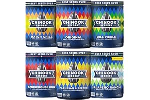 Chinook Seedery Roasted Jumbo Sunflower Seeds - Keto Snacks Sampler - Best For Snack Packs - Gluten Free, Non GMO Snack Food Gifts - 4 ounce (Pack of 6) - 6 Flavor Sampler Pack