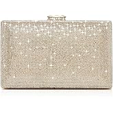 CARIEDO Women's Sparkling Clutch Purse Elegant Glitter Evening Bags Bling Evening Handbag for Dance Wedding Party Prom Bride