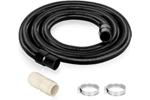 DRKERR 97521 Hose Kit, RV Macerator Hose for thetford Sani-Con Turbo 400S/500S/600S/700, Sanicon Macerator Hose for Thetford Sani-Con 1-1/2, 21FT, Black