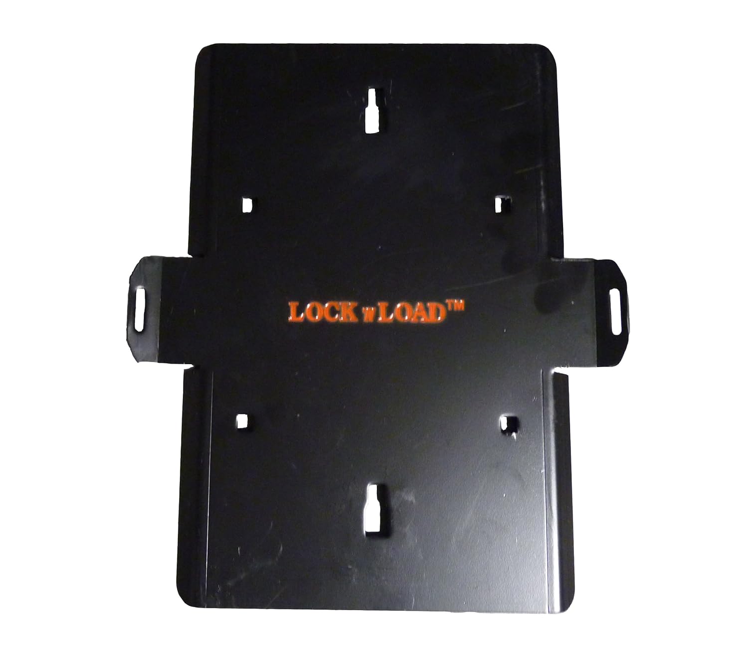 Lock N Load BK100 Orange/Black Deluxe Motorcycle Wheel Chock Lock 'N