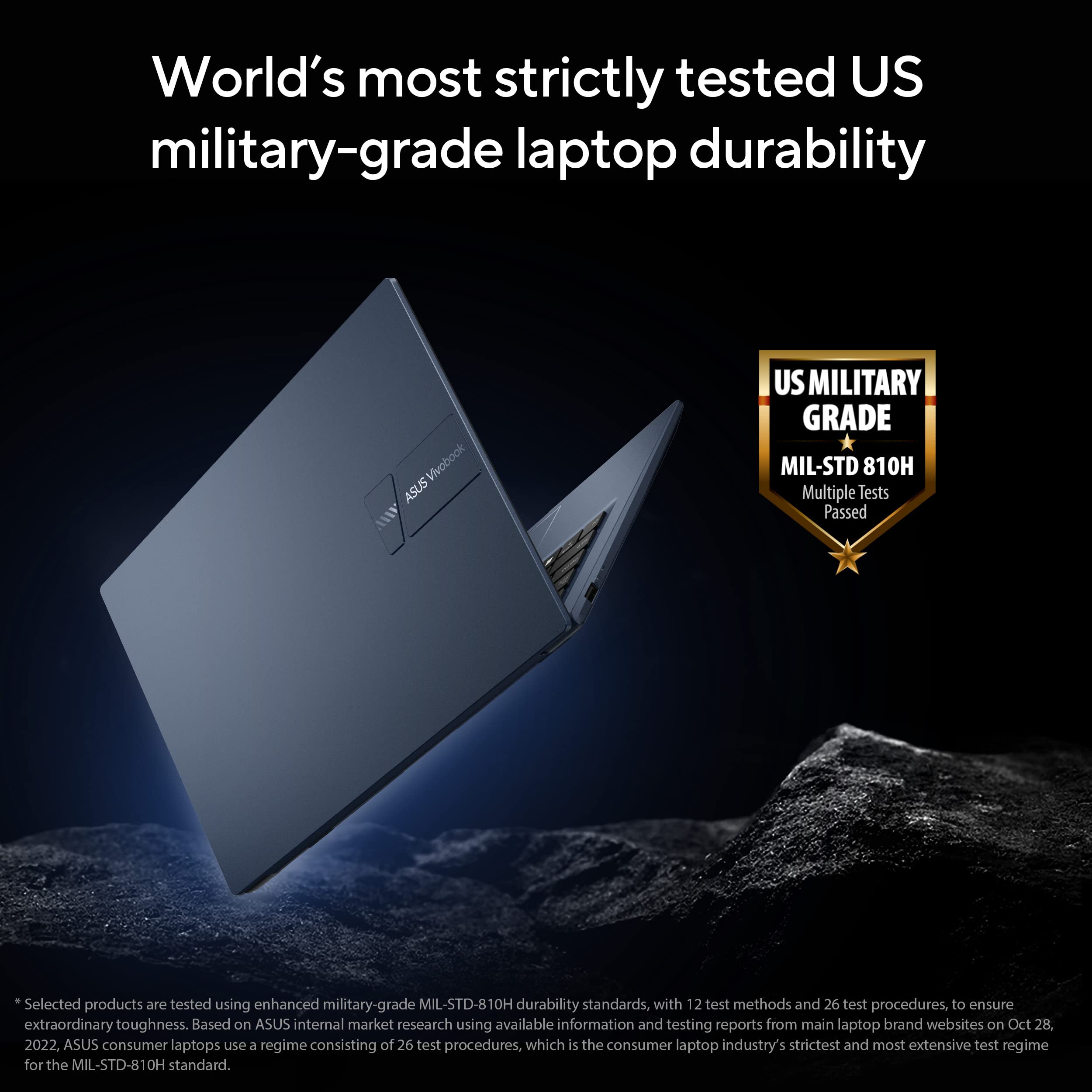ASUS 2023 Vivobook 14 Laptop, 14” FHD (1920 x 1080) Display, Intel Core i5-1235U CPU, Intel Iris Xᵉ Graphics, 8GB RAM, 256GB SSD, Windows 11 Home, Quiet Blue, F1404ZA-AS51
