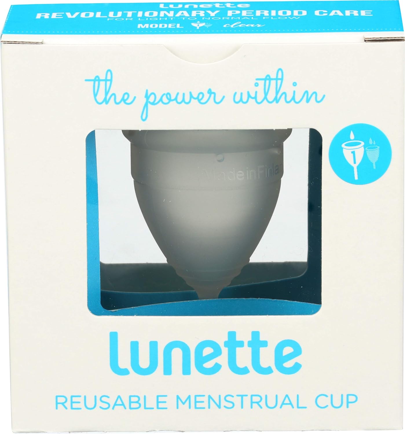 Lunette Menstruationskappe Klar Modell 1 (1 Stk.)