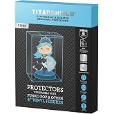 TitanShield 0.5mm Platinum UV and Scratch Resistant Pop Protectors Sleeve Case Compatible with Funko - 4" Inch Pop! Vinyl Figures (8 Count)