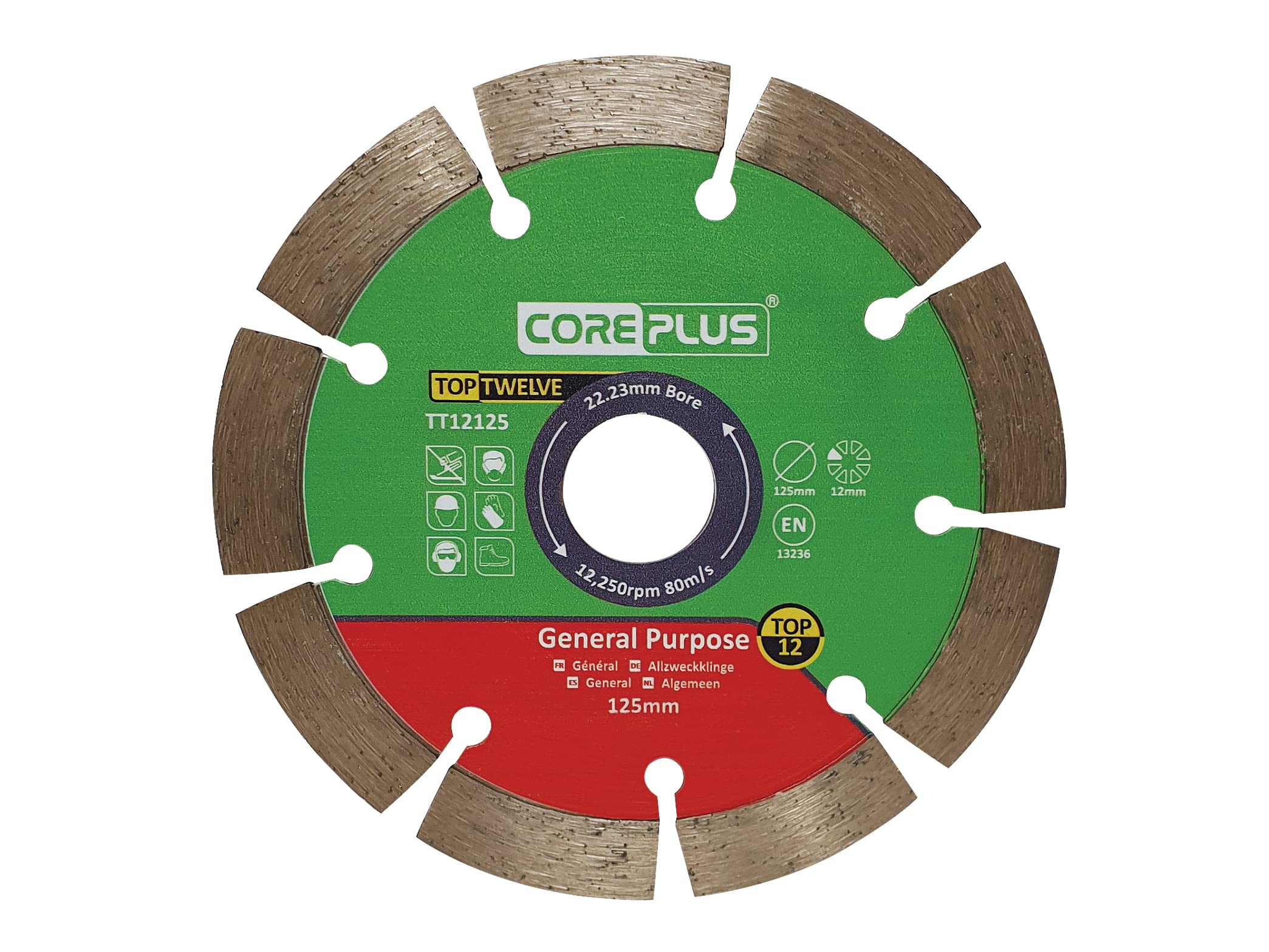 CorePlus Top Twelve General Purpose Diamond Blade 125mm x B22.23mm (5in) — image 1