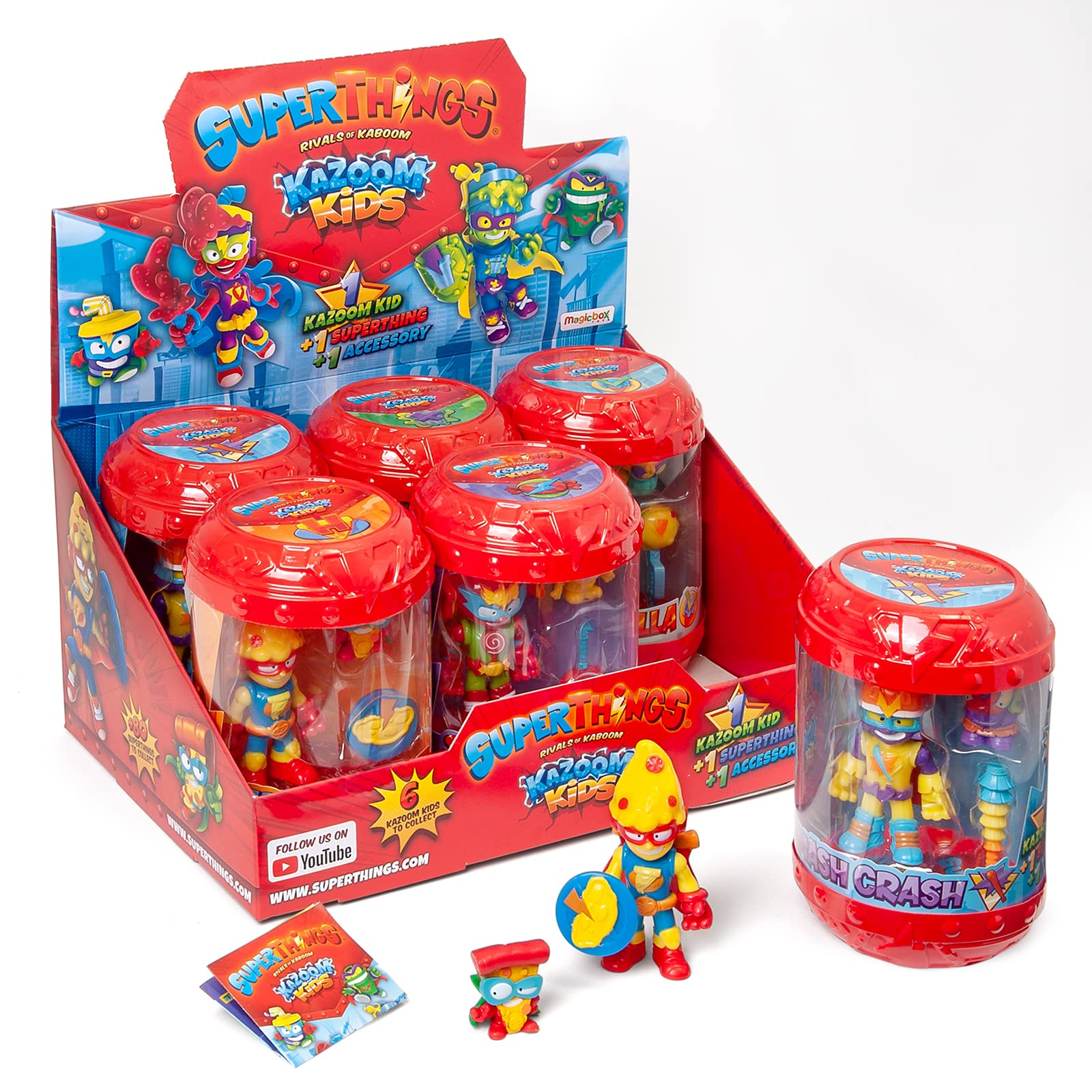SUPERTHINGS Kazoom Kids – Complete Kazoom Kids collection. Each Kazoom Kid comes with 1 SuperThing and 1 combat accessory