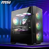 MSI MAG FORGE M100R Micro-ATX Mini-ITX Case Black ARGB Front 3x120mm view 7