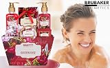 BRUBAKER Garden Rose 7pc Bath Gift Set w/ Massager - Rose Violet Fragrance view 6