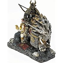 Statue Zombie Samouraï Résine - Déco Horreur Pour Bureau Ou Halloween