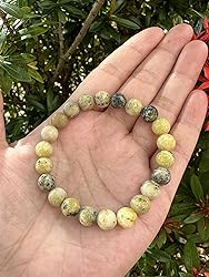 Yellow Turquoise Crystal Bead Bracelet