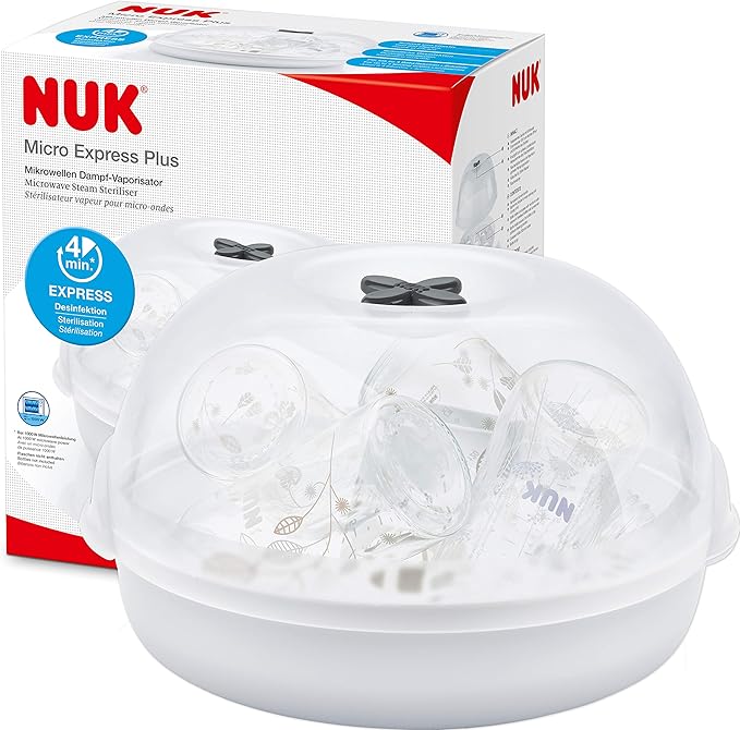nuk bottles and steriliser