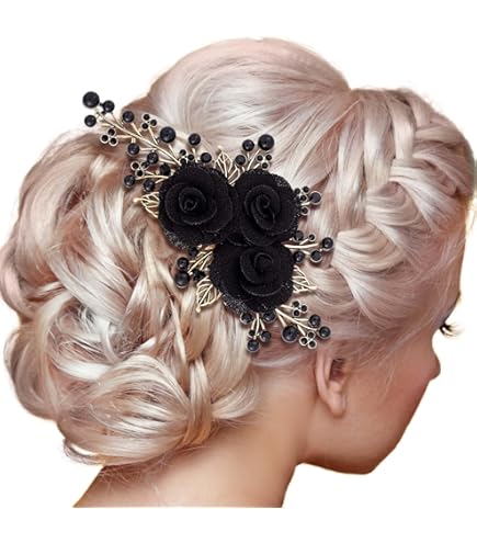 JWICOS Diadema De Cristal Con Diamantes De Imitación Para Mujer, Tocados De Novia Hechos A Mano Para Novias, Flores, Niñas, Accesorios Para El Cabello De Boda Para Baile De Graduación, Fiesta