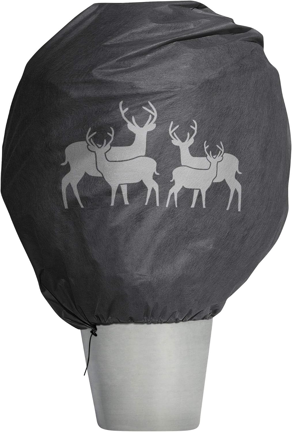 Windhager Decorative Fibre Cover for Winter Protect XXL Cold, Frost, Garden, Fleece Protection, Deer Motif, 1.1 x 1.1 m